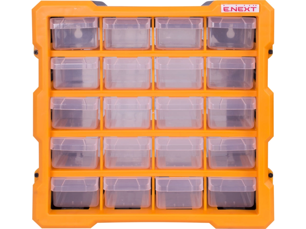 Органайзер пластмасов, e.toolbox.pro.18, 20 секции 267х157х262мм