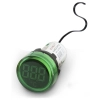 Индикатор за температура LED e.ad22.temp, Ø22мм, AC 80-380V, -25…+199 °C зелен