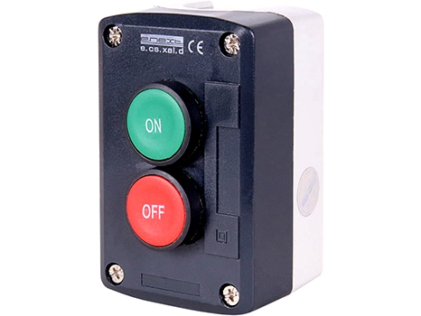 Бутони пуск-стоп в кутия e.cs.stand.xal.d.213, бутони ON+OFF, зелен + червен