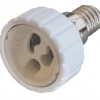 Преходник/Адаптер от E14 към GU10, бял e.lamp adapter.Е14/GU10.white