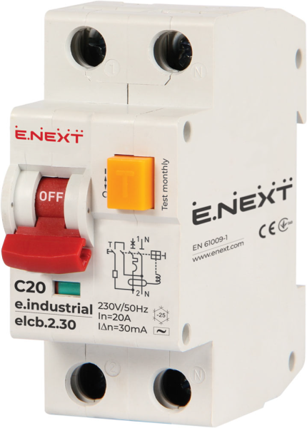 Circuit breakers with overcurrent protection of the E.INDUSTRIAL series