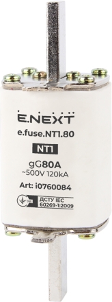 AC стопяем предпазител E.FUSE NT1 80A E.NEXT
