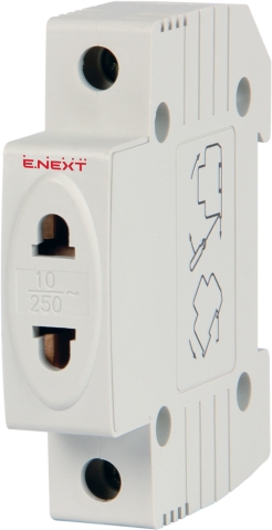 МОДУЛЕН КОНТАКТ ЗА DIN ШИНА E.SOCKET.STAND.DIN, 230 V