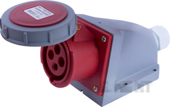 Стационарен силов контакт E.SOCKET.114.16.67, 4P, 400V, 16A, IP67