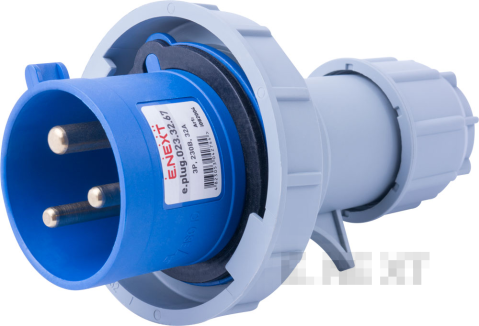 Преносим силов щепсел E.PLUG.023.32.67, 3P, 230V, 32A, IP67