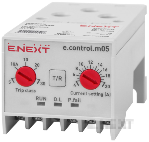 Releu de protecție a motorului e.control.m05, 4–20A