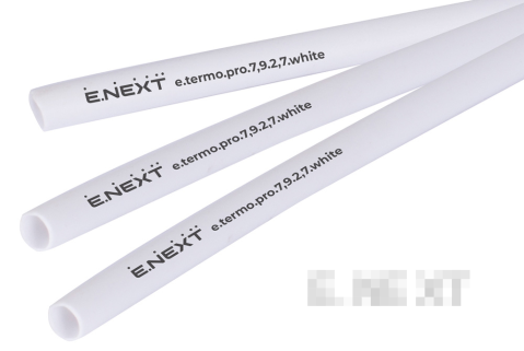 Термосвиваем шлаух с лепилен слой e.termo.pro.7.9.2.7.white, 7,9/2,7 мм, 1 м, бял
