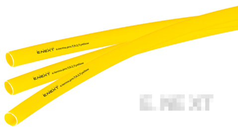 Термосвиваем шлаух с лепилен слой e.termo.pro.7.9.2.7.yellow, 7,9/2,7 мм, 1 м, жълт