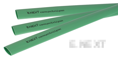 Термосвиваем шлаух с лепилен слой e.termo.pro.15.4.5.2.green, 15,4/5,2 мм, 1 м, зелен