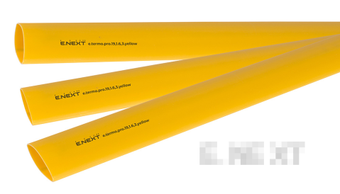 Термосвиваем шлаух с лепилен слой e.termo.pro.19.1.6.3.yellow, 19,1/6,3 мм, 1 м, жълт