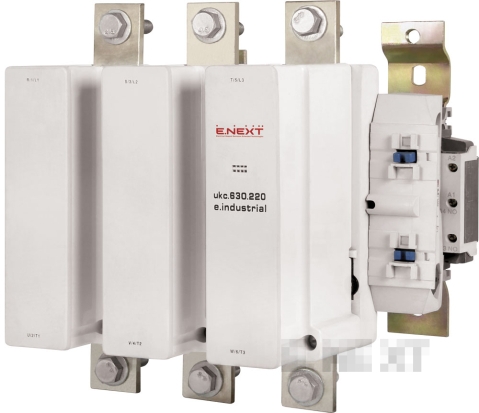 Контактор E.Next e.industrial.ukc.630.220 – 3p, 630 A, 220 V AC, 1 NO