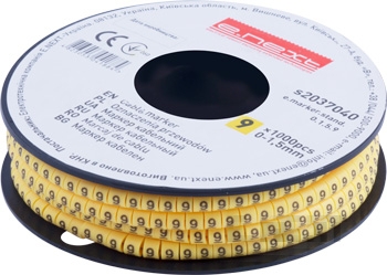 Marcator cablu E.MARKER STAND 0–1,5 mm², simbol "9", 1000 buc.