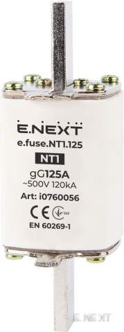AC fuse E.FUSE NT1 125A E.NEXT