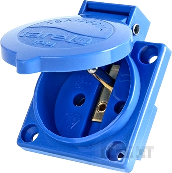 Силов контакт за вграждане тип E 16A 250V IP44 E.NEXT