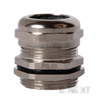 Kabelverschraubung aus Messing PG21, vernickelt, Schutzart IP65, E.NEXT