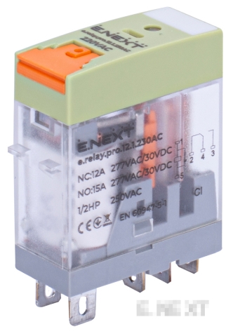 Intermediate relay E.NEXT 12A 230V AC 1NO