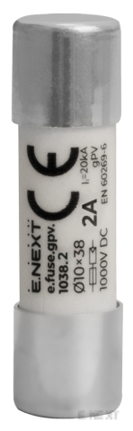 Sicherung gPV 10x38 2A 1000V DC e.fuse.gpv.1038.2 E.NEXT
