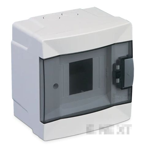Plastic electrical panel, item 63104 E.NEXT
