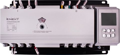 Automatic transfer switch (ATS) e.industrial.ats.4.125, 4P, 125 A, E.NEXT
