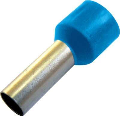 Isolierter Hülsenkabelschuh E.TERMINAL.STAND.E0508 blau, 0,5 mm², 100 Stück