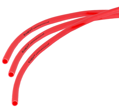 Термосвиваем шлаух с лепилен слой e.termo.pro.3.2.1.red, 3,2/1, 1 м, червен