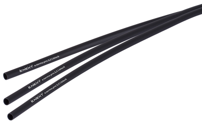 Термосвиваем шлаух с лепилен слой e.termo.pro.3.2.1.black, 3,2/1, 1 м, черен
