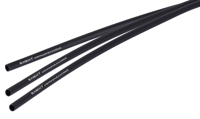 Термосвиваем шлаух с лепилен слой e.termo.pro.6.4.2.2.black, 6,4/2,2 мм, 1 м, черен