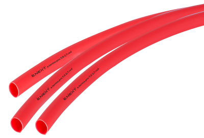 Термосвиваем шлаух с лепилен слой e.termo.pro.7.9.2.7.red, 7,9/2,7 мм, 1 м, червен