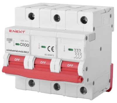 Întrerupător modular E.NEXT 3P 100A D 15kA