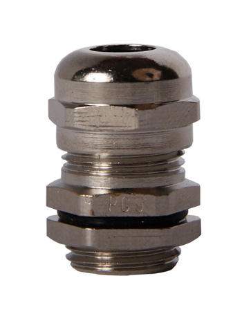 Kabelverschraubung aus Messing PG9, vernickelt, Schutzart IP65, E.NEXT