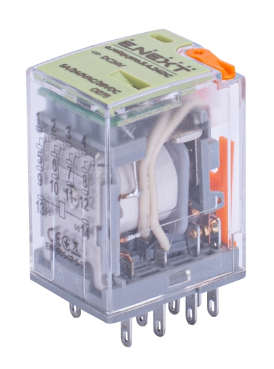 Releu intermediar E.NEXT 5A 24V CC 4CO