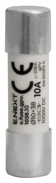 Photovoltaik-Sicherung 10x38 10A 1000V DC gPV E.NEXT