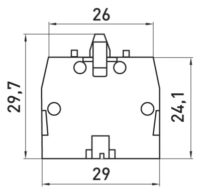 Kontaktelement e.mb.be102, NC (normalerweise geschlossen) E.NEXT