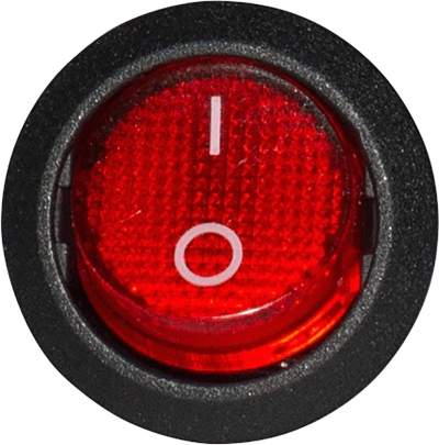 Key switch e.switch.key.01, 3 pin, 6A/250V AC, ON-OFF, with red backlight E.NEXT