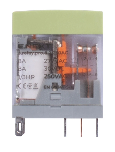 Intermediate relay 8A 230V AC 2CO E.NEXT e.relay.pro