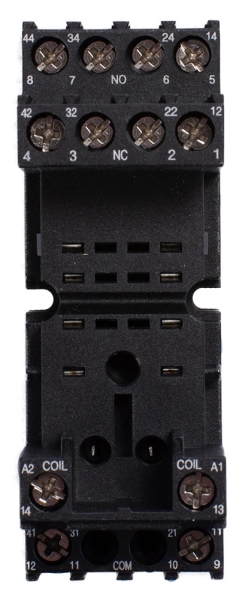 Socket for intermediate relay 5A 4CO DIN rail E.NEXT e.relay.pro