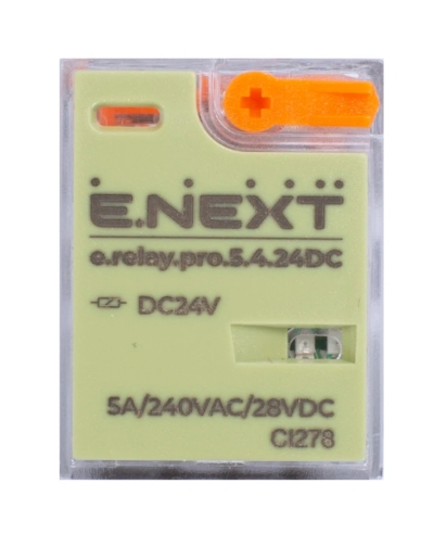 Intermediate relay 5A 24V DC 4CO E.NEXT e.relay.pro