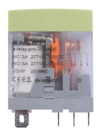 Releu intermediar 12A 24V CC 1NO E.NEXT e.relay.pro