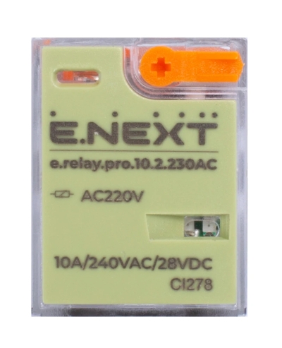 Intermediate relay 10 A 230 V AC 2CO e.relay.pro, E.NEXT