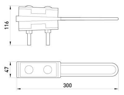 Anchor insulated clamp e.i.clamp.4.25.70.zr, reinforced, 4x(25–70 mm²), E.NEXT