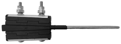 Insulated anchor clamp e.i.clamp.4.70.120.zr, reinforced, 4x(70–120 mm²)