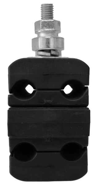 Insulated anchor clamp e.i.clamp.4.70.120.zr, reinforced, 4x(70–120 mm²), E.NEXT