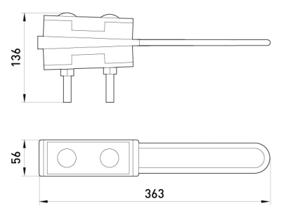 Insulated anchor clamp e.i.clamp.4.70.120.zr, reinforced, 4x(70–120 mm²), E.NEXT