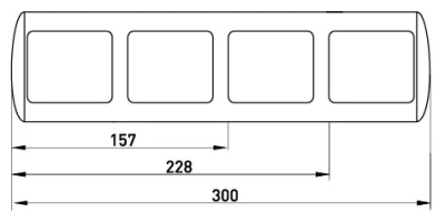 Triple frame e.install.stand.frame.3 (3-seater), E.NEXT