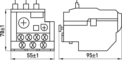 Термично реле e.pro.ukh.2.36.2, 28–36 A, E.NEXT