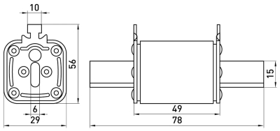 AC fuse E.FUSE NT00, 160 A, (size 00), E.NEXT
