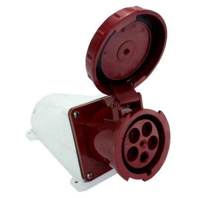 Fixed power socket E.SOCKET.145.125.67, 5P, 400 V, IP67, 125 A, E.NEXT
