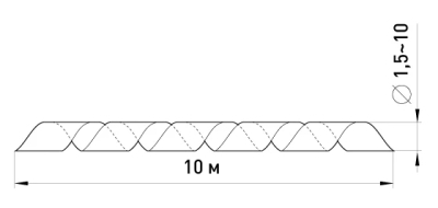 Spiralrohr E.SPIRAL.STAND 3–10 mm, 10 m E.NEXT