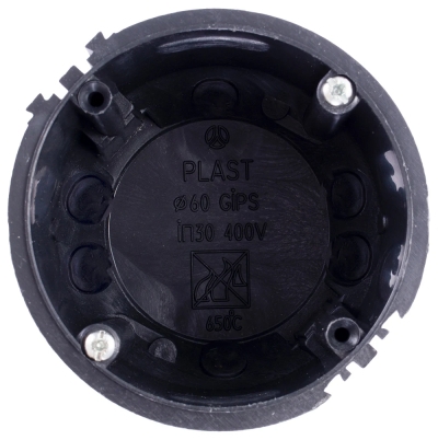 Mounting box e.db.stand.209.d65.pl, Ø65mm, for plasterboard, with metal fasteners E.NEXT