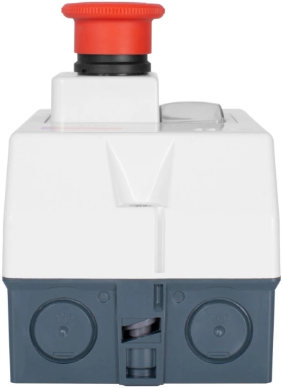 Plastic housing E.MP.PRO.BOX IP54 with "Stop" button E.NEXT